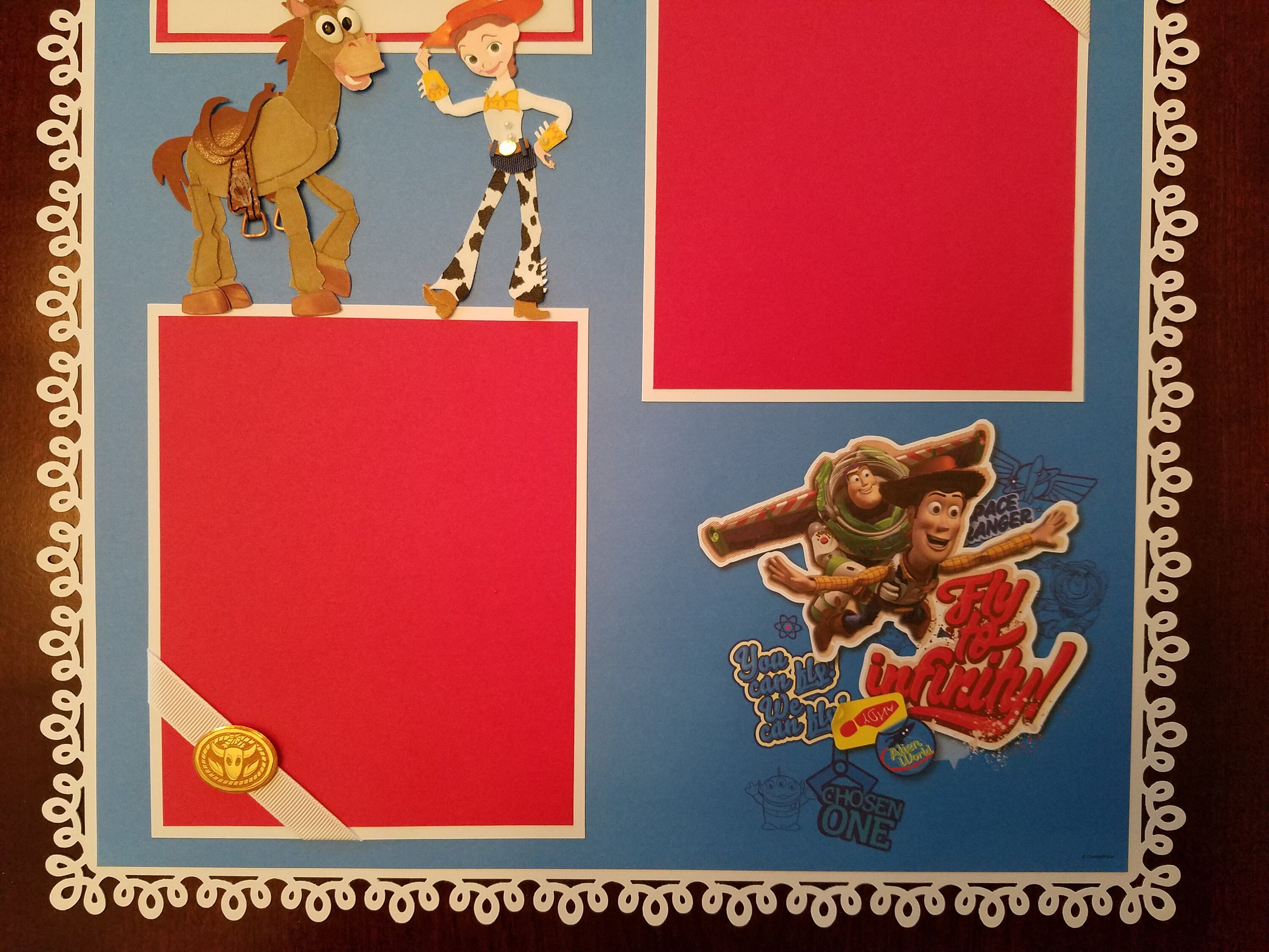 Disney Pixar Toy Story Scrapbook Layout Premade 1 page 12 x Etsy