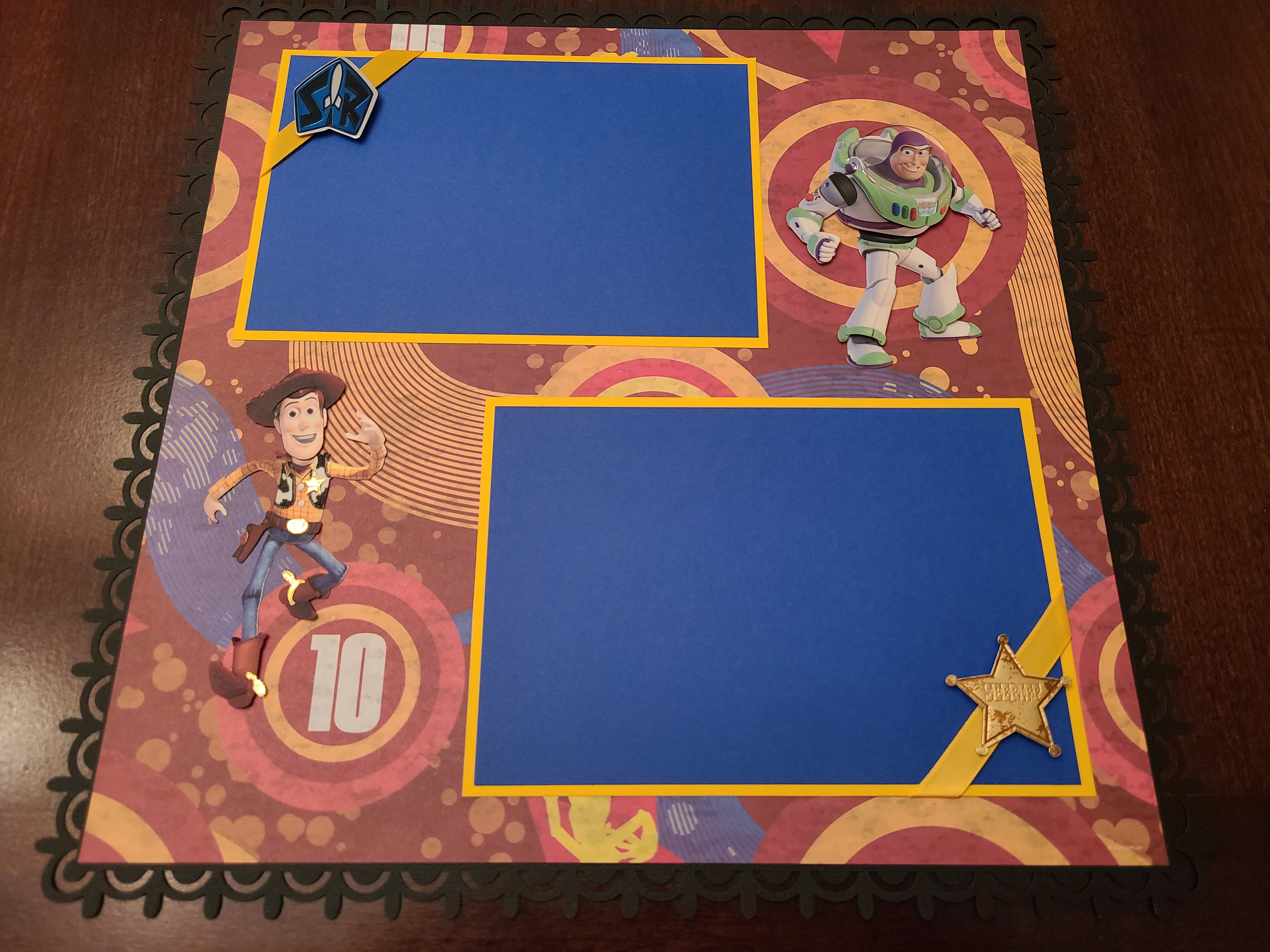 Disney Pixar Toy Story Scrapbook Layout Premade 1 Page 12 X Etsy