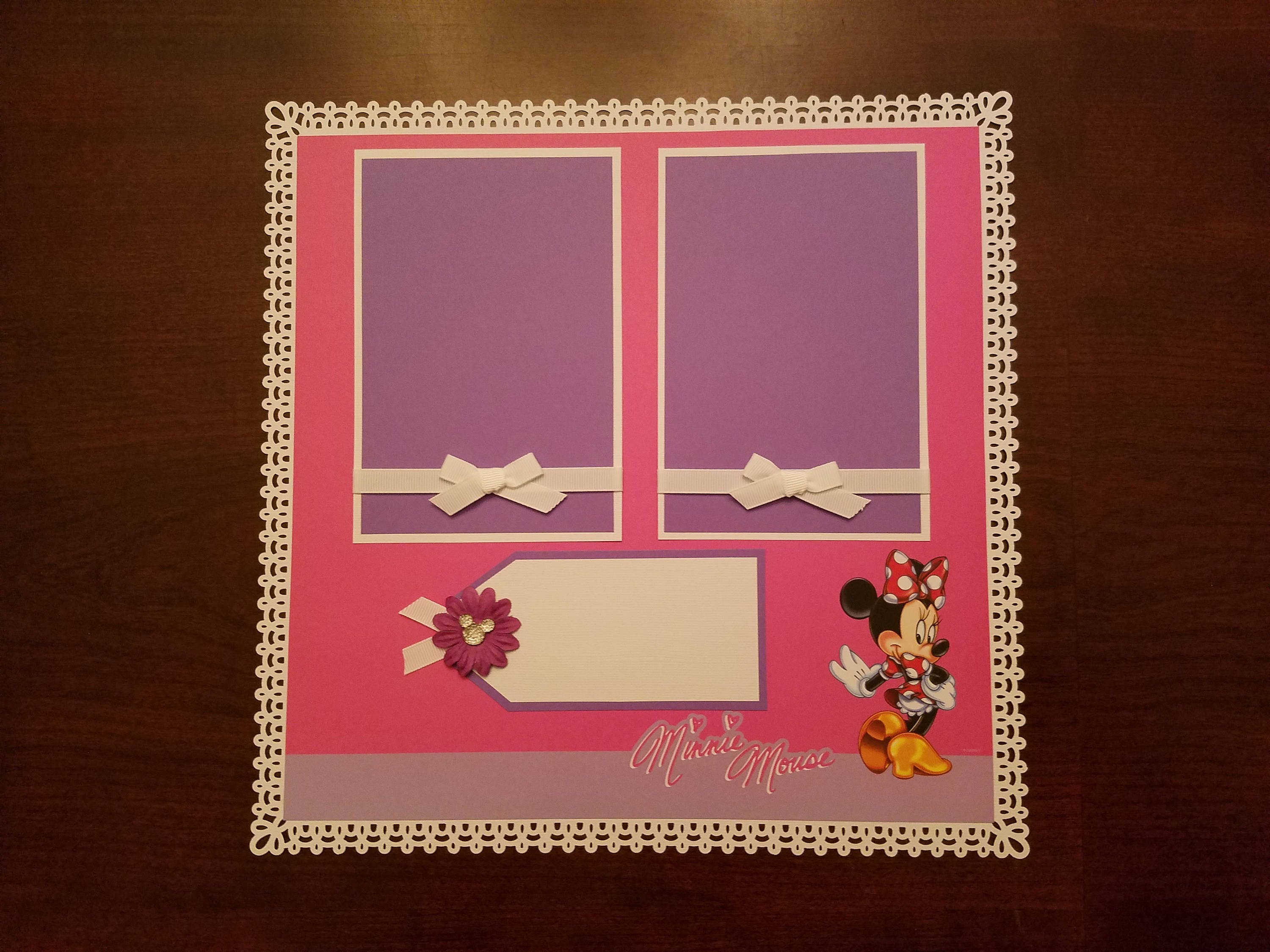 Minnie Yellow Bows - Disney Single-Sided Paper 12x12