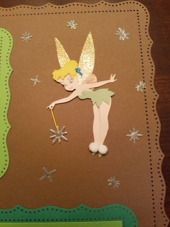 Scrapbooking Paper Party Kids Disney Framed Art Shadow Box Art Disney Peter Pan Scrapbook Layout 2 Page 12x12 Premade Layout W Tinkerbell Disneyland Gift