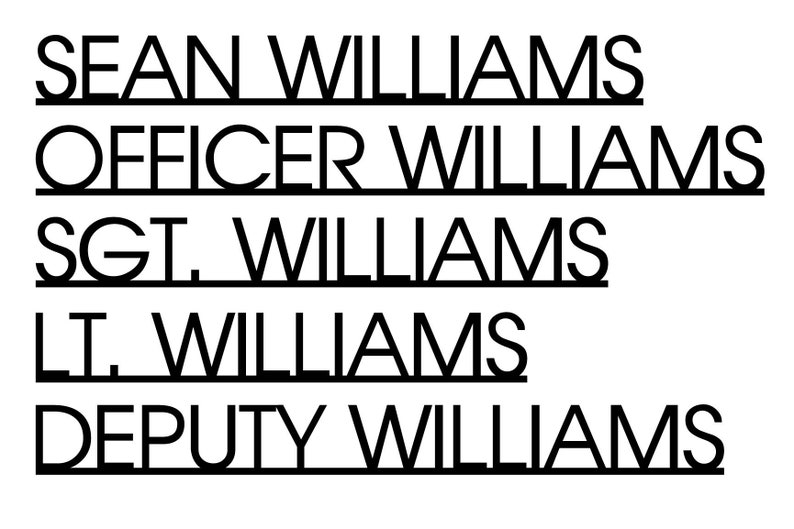 Thin Blue Line Desk Name Plate Police Officer Gift Law Etsy