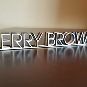 3D Layered Desk Name Plate: Teacher or Coworker Gift