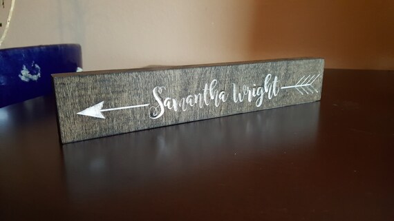 Desk Name Plate Home Work Decor Personalized Name Tag Etsy