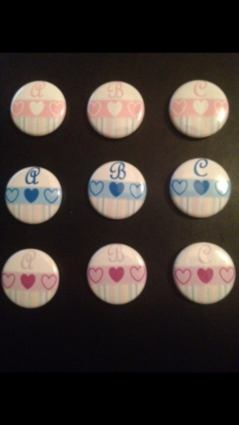 Cute as a Button baby frame holds 4 by 6 photo with monogram option