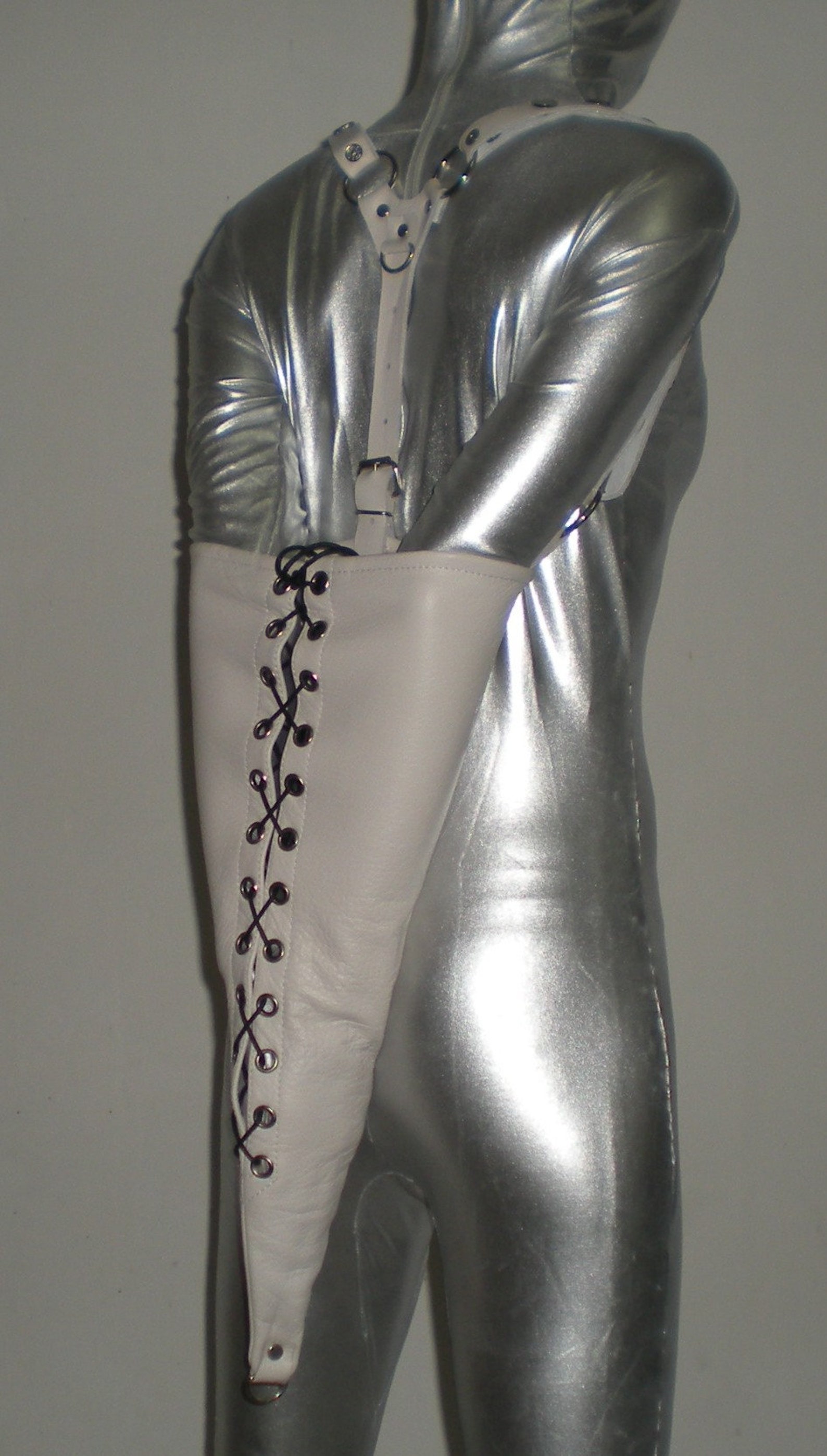 Real Leather Single Glove Armbinder With Over Shoulder Straps Etsy