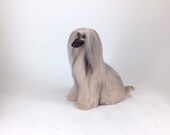 Dollhouse Miniature dog Afghan hound , Dollhouse miniature,miniature dog. TO ORDER.