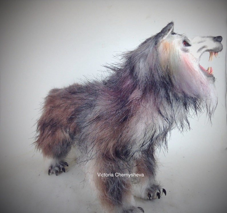 Werewolf handmade artist soft toy fantasy creature | Etsy