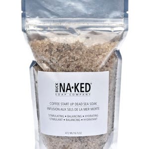 Coffee Dead Sea Salt Soak 14 floz - All Natural Bath Salt, Dead Sea Bath Salt, Detox Bath Salt, coffee, Pure Bath Salt, Handmade Bath Salt
