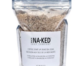 Coffee Dead Sea Salt Soak 14 floz - All Natural Bath Salt, Dead Sea Bath Salt, Detox Bath Salt, coffee, Pure Bath Salt, Handmade Bath Salt