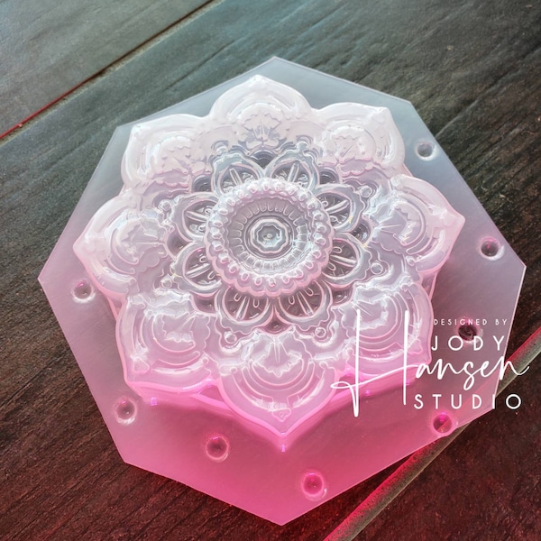 Mandala Mold | Bath Bomb Mold | Soap Mold | Wax Mold | Plastic Mold | Flower Mold | Metaphysical Mold | Vacuum Form Mold