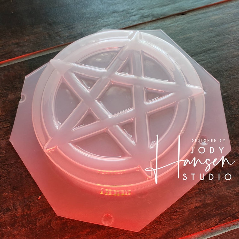 Pentagram Mold | Bath Bomb Mold | Soap Mold | Wax Mold | Plastic Mold | Vacuum Form Mold | Halloween Mold | Metaphysical Mold 