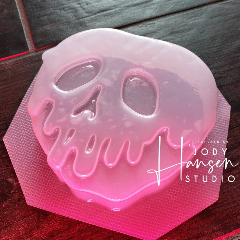 Poison Apple Mold | Bath Bomb Mold | Soap Mold | Wax Mold | Plastic Mold | Chocolate Mold | Halloween Mold | Poison Mold | Vacuum Form Mold 