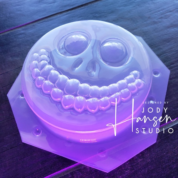 Trick-or-Treat Mask #3 Mold | Bath Bomb Mold | Soap Mold | Wax Mold | Plastic Mold | Chocolate Mold | Halloween Mold | Barrel Mold