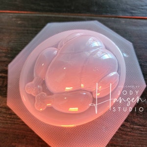 Turkey Dinner Mold | Bath Bomb Mold | Soap Mold | Wax Mold | Plastic Mold | Chocolate Mold | Food Mold | Thanksgivin Mold | Vacuum Form Mold