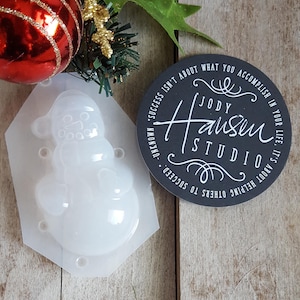 Small Snowman Mold | Small Mold | Soap Mold | Wax Mold | Resin Mold | Jewelry Mold | Christmas Mold