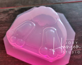 Bunny Bum Mold | Bath Bomb Mold | Soap Mold | Wax Mold | Plastic Mold | Chocolate Mold | Easter Mold | Bunny Mold