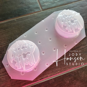 Oh Bloody Hell Mini Bomb Mold Set | Bath Bomb Mold | Mini Bath Bomb Mold | Soap Mold | Wax Mold | Plastic Mold | Potter Mold