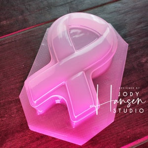 Cancer Ribbon Mold | Bath Bomb Mold | Soap Mold | Wax Mold | Plastic Mold | Chocolate Mold | Cancer Mold | Ribbon Mold