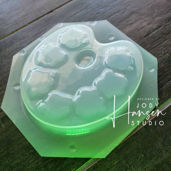 Paint Palette Mold Etsy