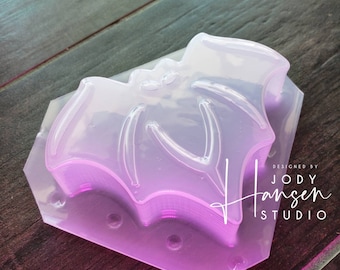 Bat Mold | Bath Bomb Mold | Soap Mold | Wax Mold | Plastic Mold | Chocolate Mold | Halloween Mold | Bat Mold