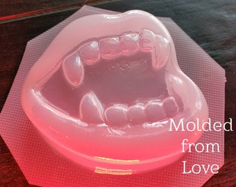 MFL Vampire Lips Bag Mold | Bath Bomb Mold | Soap Mold | Wax Mold | Plastic Mold | Chocolate Mold | Halloween Mold | Pumpkin Mold