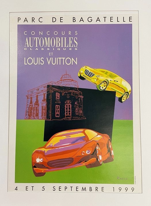 Proantic: Rare Original Louis Vuitton Poster By Razzia / Longchamp 198