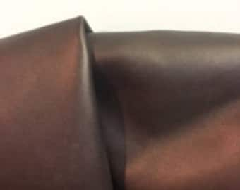 Leather 11.5 sq.ft full skin Bronze Smooth Nappa Cowhide soft craft supply handbag upholstery Nat Leathers minimum 40 by 15 in