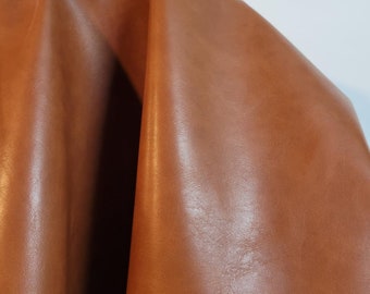 Golden Tan cognac Faux PU Peta Approved Vegan leather Pleather by the yard 36 inches Synthetic fabric yards NAT Leathers™ upholstery handbag