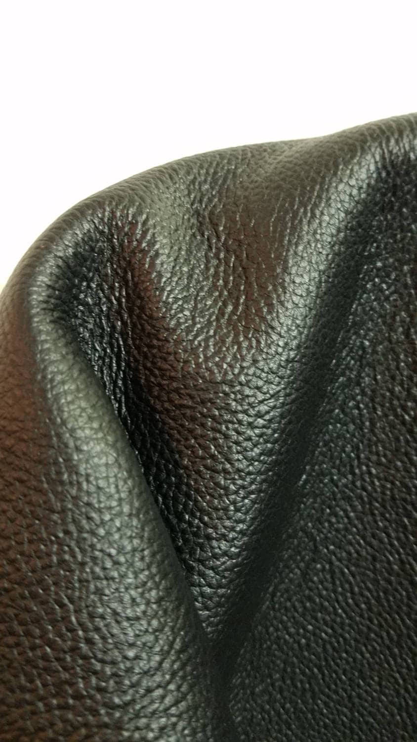  NAT Leathers Black 2.5 Oz Italian Smooth 2.0 oz Crafting  Cowhide Genuine Leather Hide Skin 2 Square Feet (12 x 24)