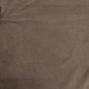 Cow suede full skin beige-brown3 oz., soft craft, flexible Nat Leathers, 27 x 48 in.