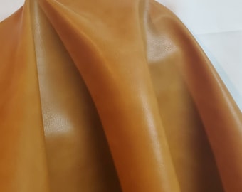 Caramel Light Tan {Peta-Approved} Vegan faux leather handbag upholstery craft 0.9mm PU Fabric 36"x54" 1-5 cut by the yard NAT Leathers™