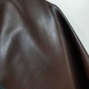 Brown pebbled Faux Vegan Peta Approved leather handbag upholstery craft PU Fabric by the yard 36 inches Synthetic 1 - 5 yards NAT Leathers™