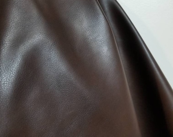 Brown pebbled Faux Vegan Peta Approved leather handbag upholstery craft PU Fabric by the yard 36 inches Synthetic 1 - 5 yards NAT Leathers™