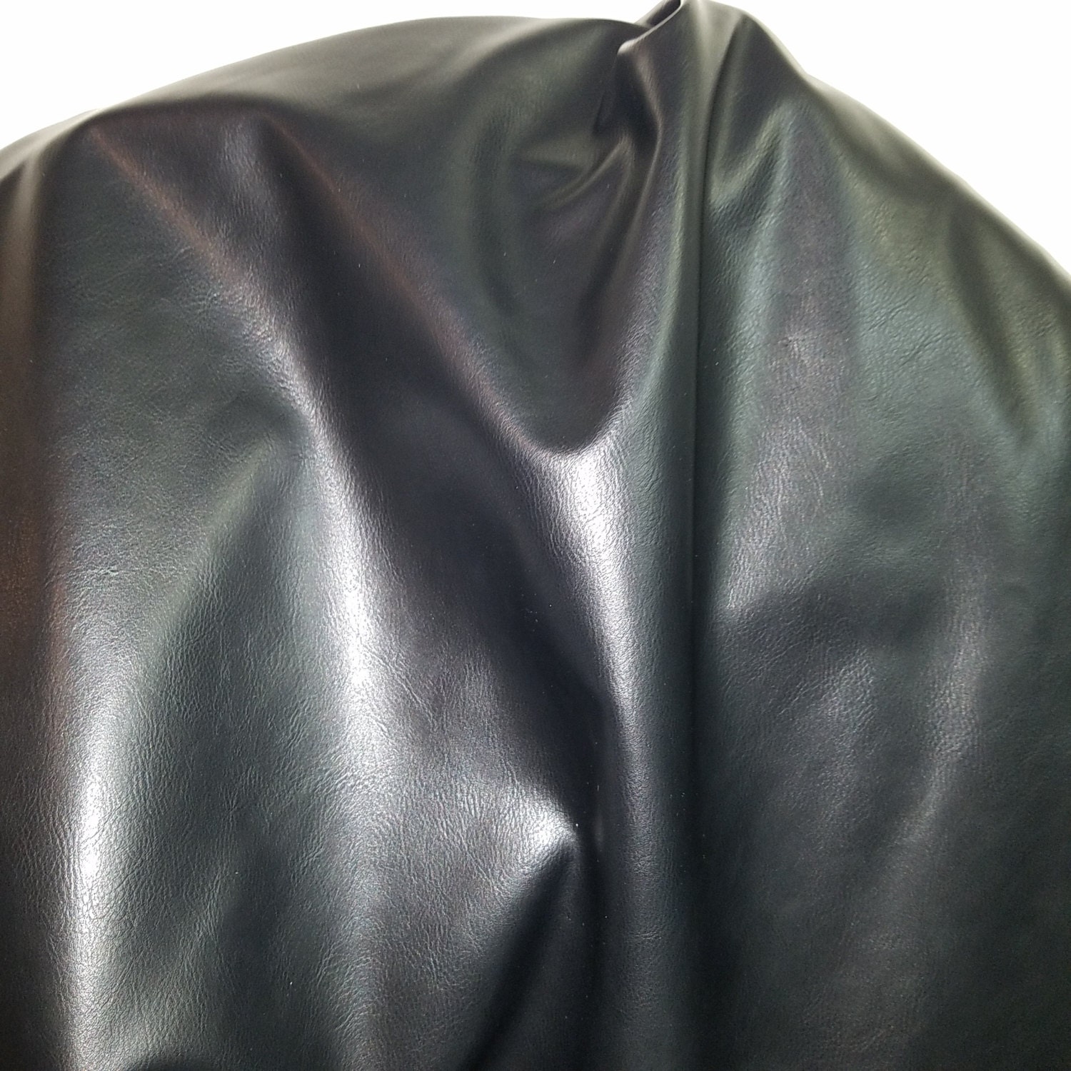 Bobeey 1 Yards 54 x 36 Black Faux Leather Fabric Distressed Bark Texture Soft Fake Leather Fabric by The Yard Black Upholstery Vinyl for Sofa Bags Chairs