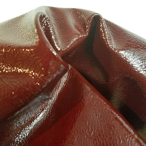 Leder 4 - 5 sq. Ft burgund braun Lack Ziegenleder Haut 2,0 Unze 1,0 mm Nappa echt für Handtasche Handwerk Schmuck Zubehör NAT Leder