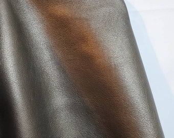Italian Leather 16.25 sf sq.ft Pewter pearlized metallic cowhide soft 2.0 - 2.5 oz NAT Leathers Craft garment handbag tassle upholstery