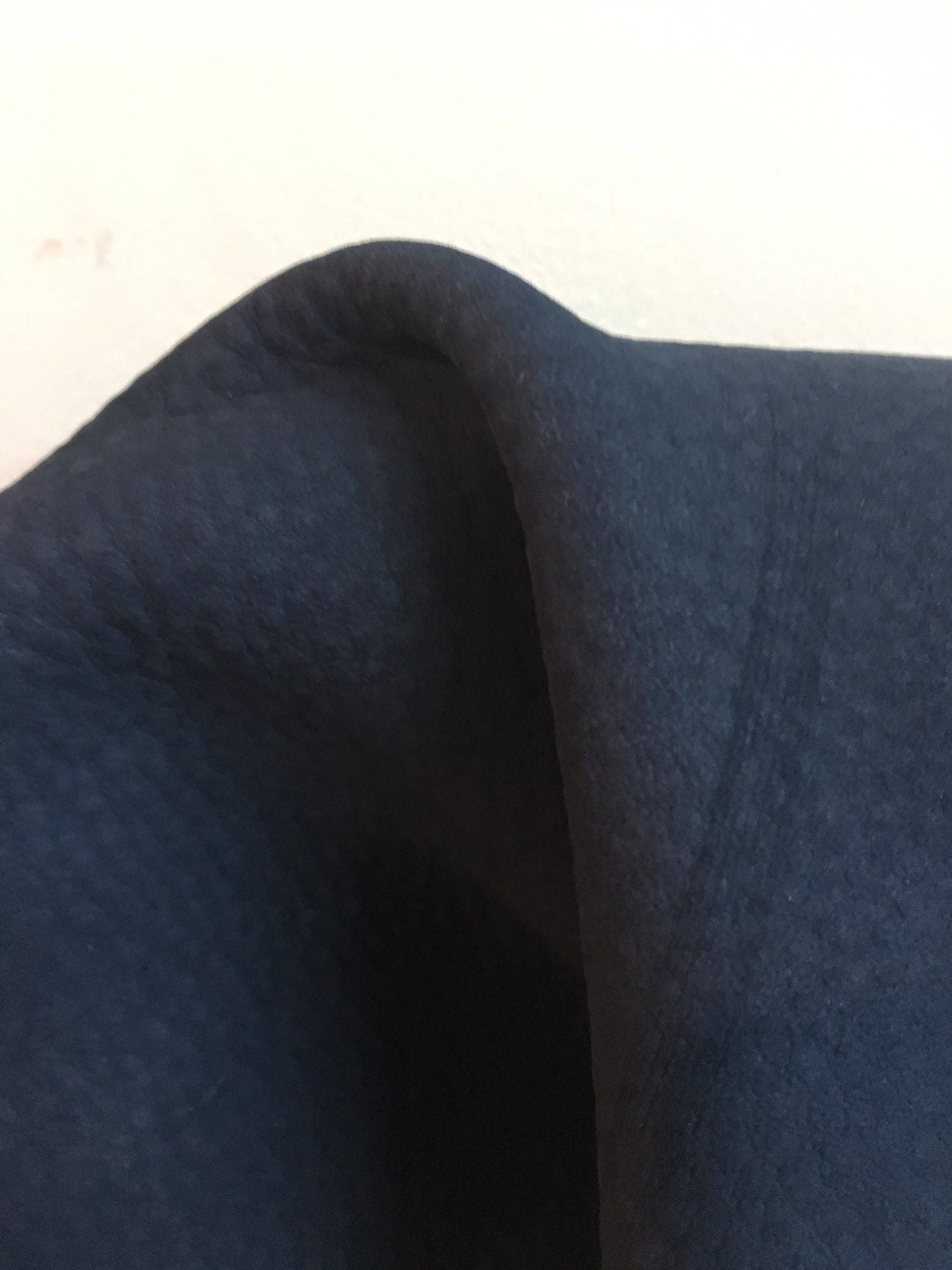 Leather 16 sq.ft full skin Navy Nubuck Smooth Nappa Slippery Cowhide ...