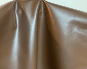 NAT Leathers 12-13 sf Brown Smooth Nappa 2.5 oz 1.0-1.2 mm smooth matte for handbag craft jewelry upholstery footwear