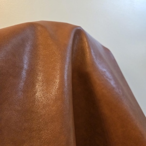 Brandy cognac 2-tone Faux PU Peta Approved Vegan fabric sheet leather Pleather by the yard 54 inch width NAT Leathers™ upholstery handbag