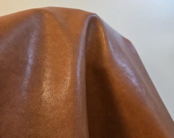 Brandy cognac 2-tone Faux PU Peta Approved Vegan fabric sheet leather Pleather by the yard 54 inch width NAT Leathers™ upholstery handbag