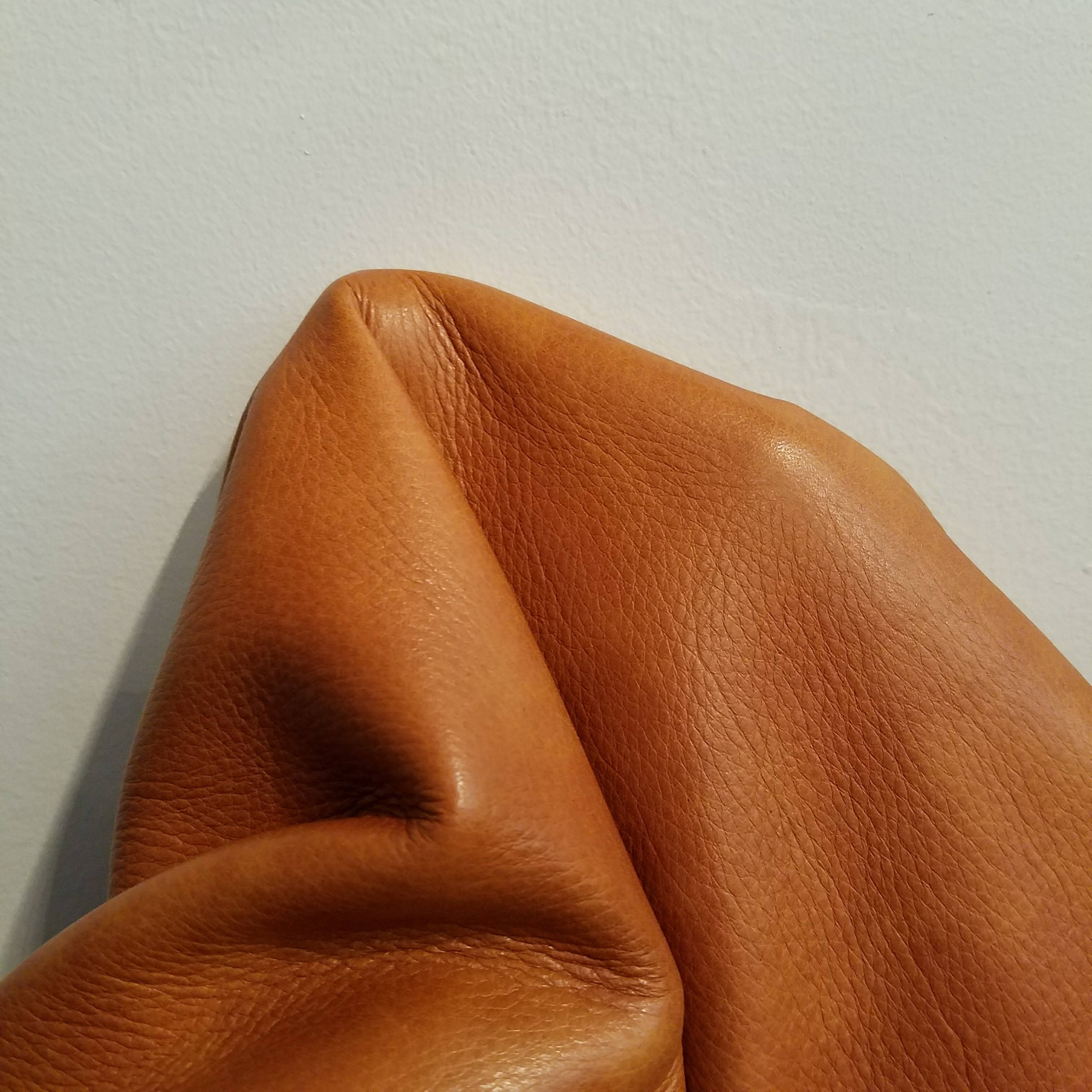Cowhide Leather 16 sq.ft. Tan 2 tone Aniline milled 2 tone Nappa soft