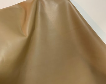 NAT Leathers 14-22 sf Khaki Smooth Nappa 2.5 oz 1.0-1.2 mm matte cowhide for handbag craft jewelry upholstery footwear