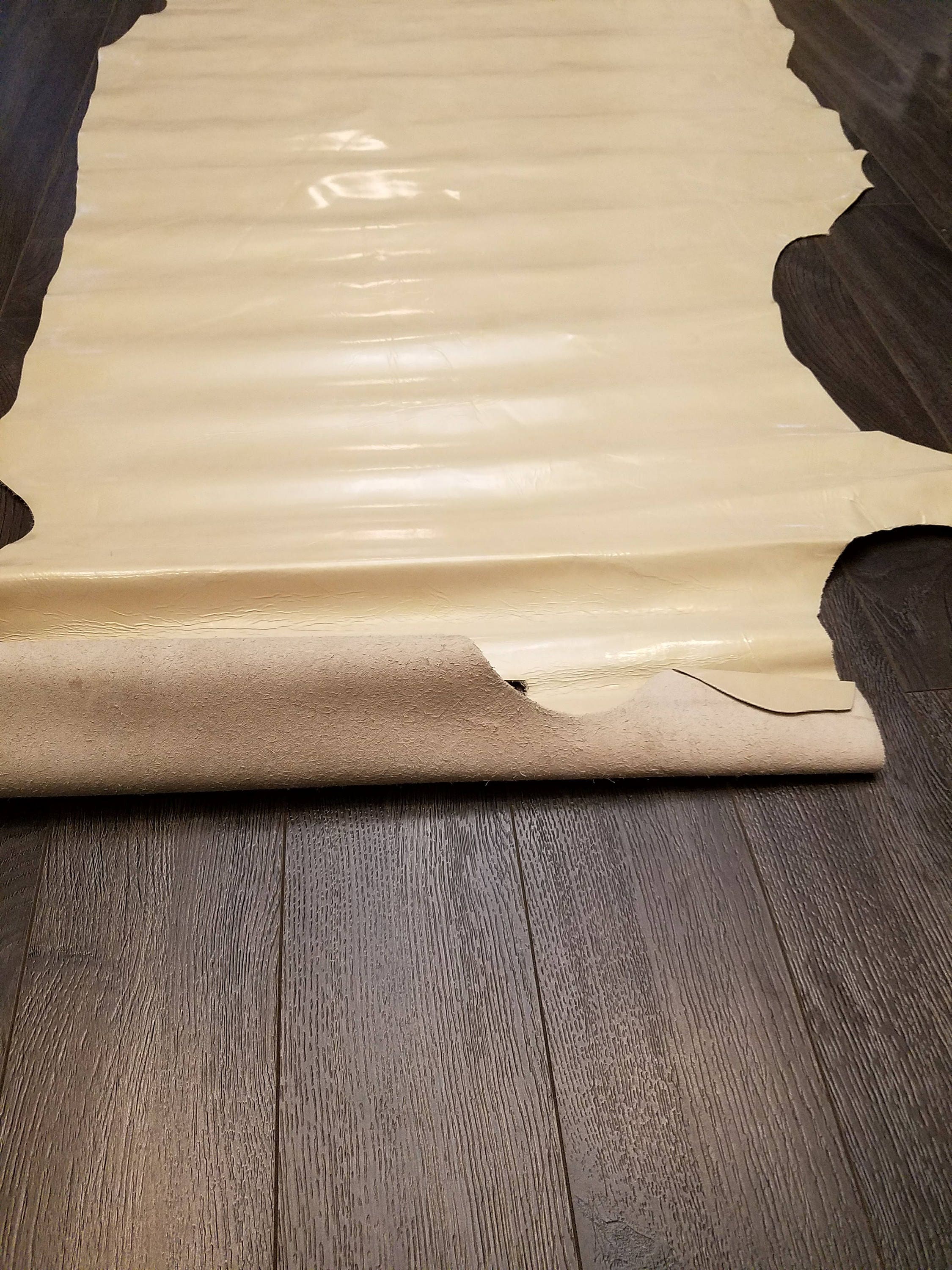 Beige Patent pearlized metallic Soft milled 2.5 oz Cowhide leather