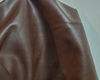 Brown Pebbled nappa {Peta-Approved} Vegan faux leather handbag upholstery craft 0.9 mm PU Fabric 36"x54" 1-5 cut by the yard NAT Leathers™