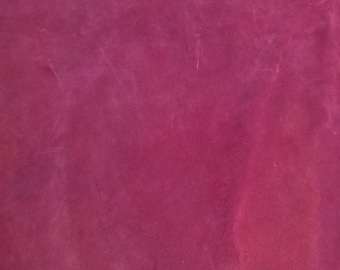 Cow suede purple 3 oz., soft craft, flexible Nat Leathers, 30 x 38 in.