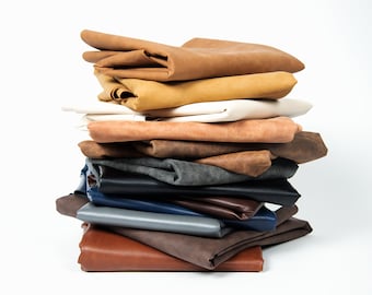 Vegan faux leather {Peta-Approved} handbag upholstery 2/3 of a yard 24 x 54 inch 0.9 mm fabric cut by the yard NAT Leathers™ Multiple colors