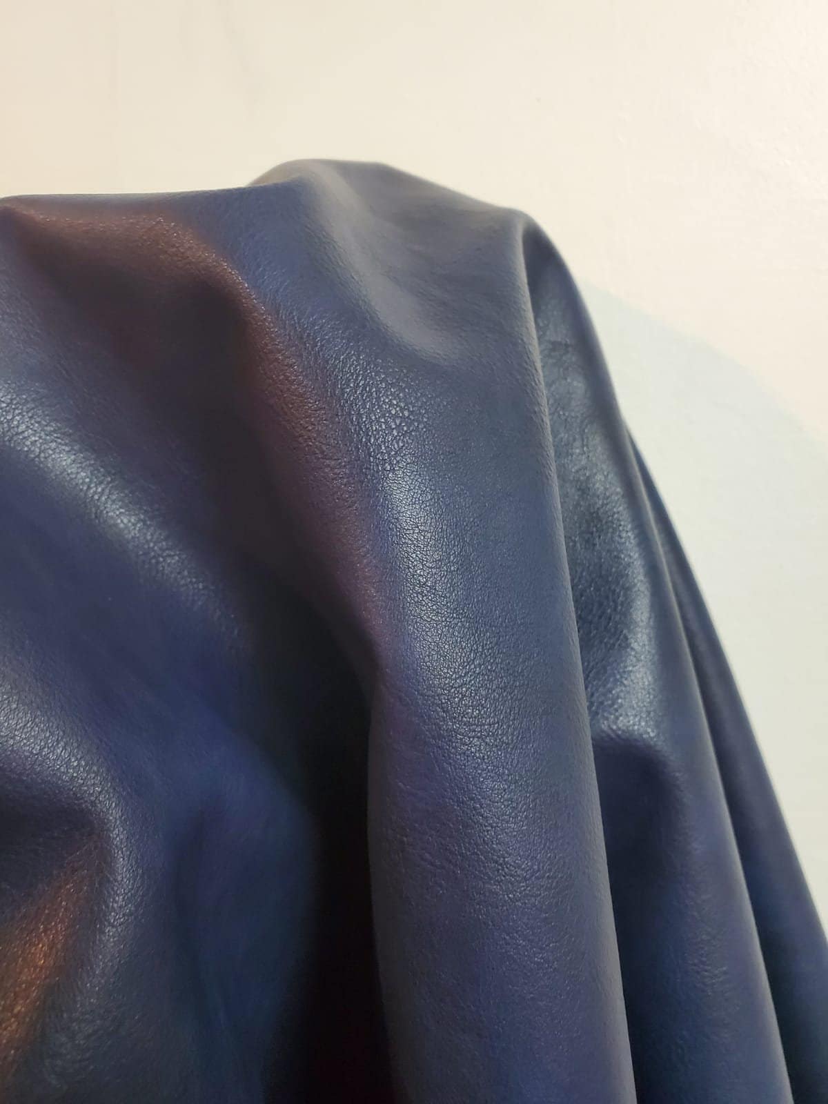 Faux Leather Leatherette Blue Faux Leather Blue Green -  Israel