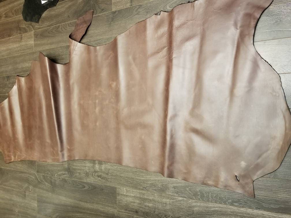 Saddle Brown • Premium Whole and Half Leather Hides — Just Hides