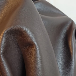 20-26 sq.ft. Dark Brown Aniline natural tumble grain soft Fullgrain 2.5 oz Nappa Cowhide upholstery craft handbag hide NAT Leathers