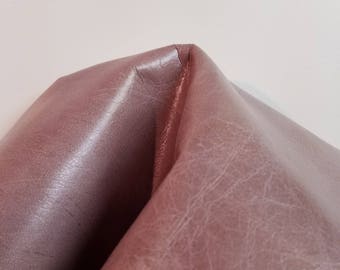 Leather 8" x 10" 12 x 20 or 12 30 inch cutting Dusty Evolution Mauve purple soft thin handbag 2.5 oz 1.0 mm topgrain Cowhide by NAT Leathers